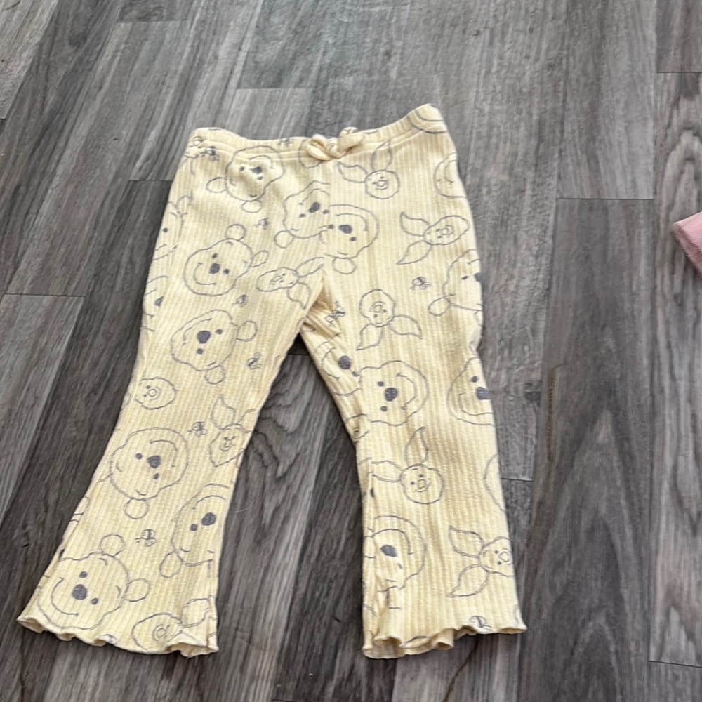Disney Yellow Leggings with Playful Design